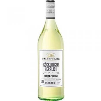 Falkenburg Müller Thurgau Göcklinger Herrlich Qualitätswein trocken (1 l Flasche)
