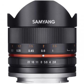 Samyang 8mm F2.8 UMC fisheye II Canon EF-M nero