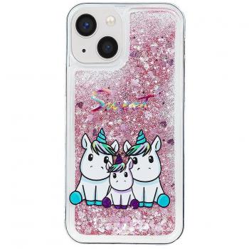 Housse à paillettes TPU pour iPhone 15 Plus – Design multicolore