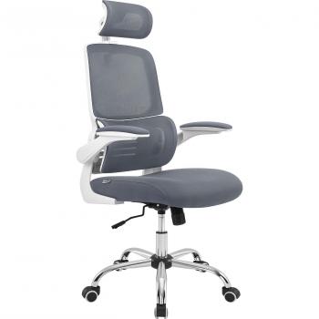 Silla Inclinable Ergonómica con Reposabrazos y Respaldo Alto