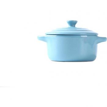 Mini Ceramic Cooking Pot with Cover for Children