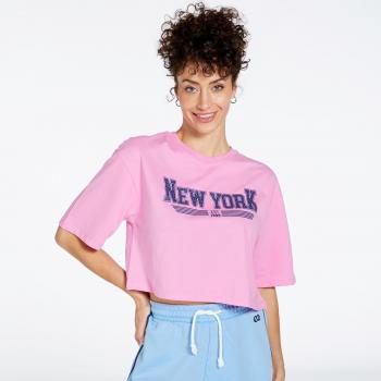Rosa Varsity Silver Crop M Donna