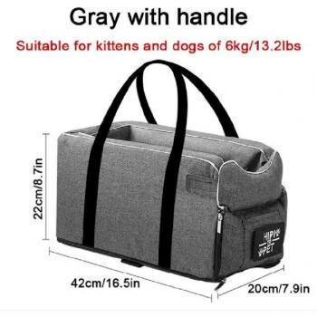 Safe Pet Car Seat Bed for Small Dogs and Cats