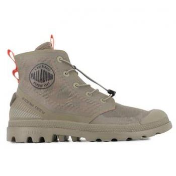 Palladium Pampa Lite Travel V‑T Men's High‑Top Sneakers (Khaki)