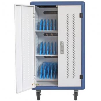 Rack à Roulettes 30 Slots – Ordinateur portable, tablette, smartphone (Bleu)