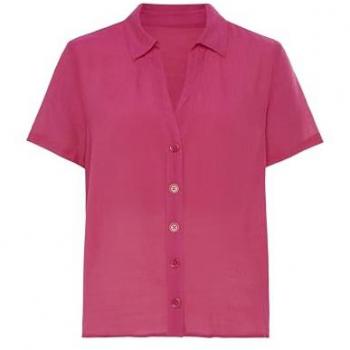 VIVANCE Damen Hemdbluse Kurzarm pink Gr. 40