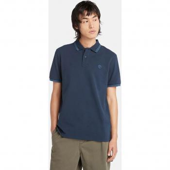 Polo en piqué Timberland Millers River homme bleu foncé, Taille S