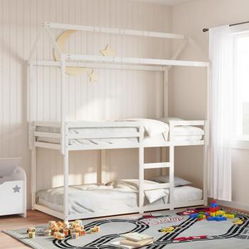 Telhado de Pino Branco 80x200 – Beliche VidaXL