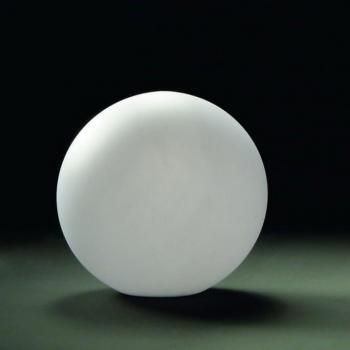 Huevo Ball lampe de bureau 1 ampoule CFL petite blanche opale