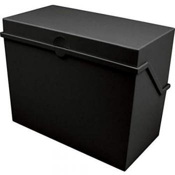 Caisse de fiches A5, noir, 500 fiches max