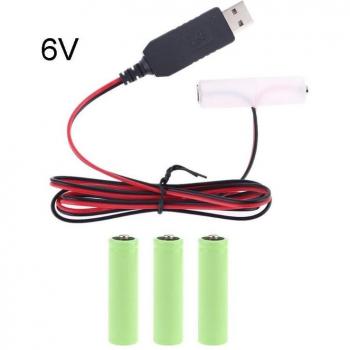 Cargador USB para 4 Baterías AA LR6