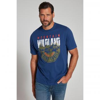 T-shirt cotone blu gommata 4XL uomo mezze maniche JP1880