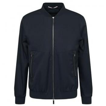 Bugatti Mikrofaser Blouson in Blau