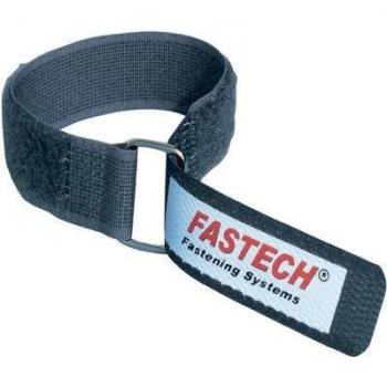 FASTECH® F101-20-220M-FT Velcro strap, 220 mm x 20 mm, Grey, 1 pc