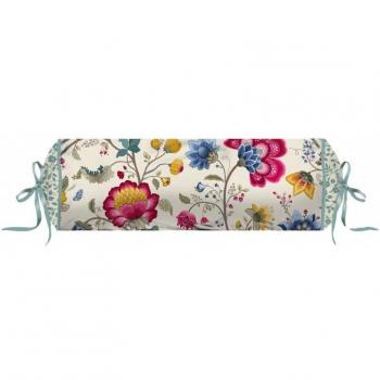 PiP Studio Nackenkissen Perkal, Floral Fantasy in Ecru 22 × 70 cm XL