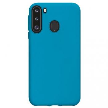 Cover silicone Samsung A21 blu chiaro