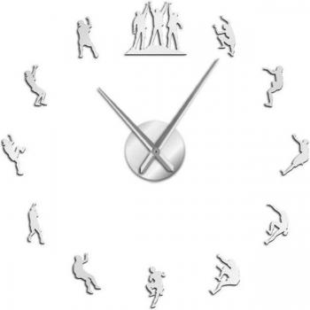 Mirror Effect Sport Wall Clock