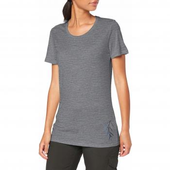 Icebreaker Damen WMNS Tech Lite SS Low Crewe Panax T-Shirt, Gritstone Hthr, XS