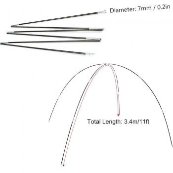 Lixada 7mm Arc Tent Pole