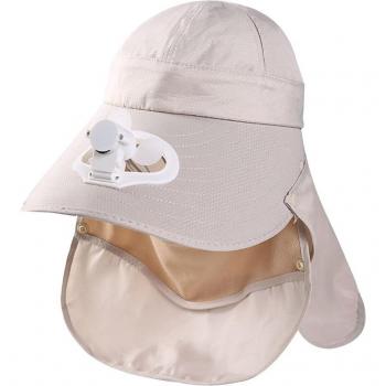 Sombrero de ala ancha con protección facial