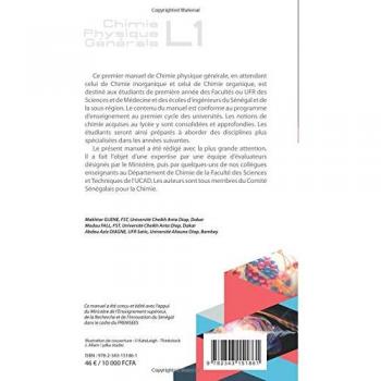 Chimie physique générale L1 Cours et exercices