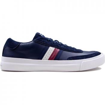 Tommy Hilfiger Men's Navy Leather Cupsole Sneakers