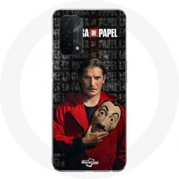 Coque La casa de papel Masque pour Oppo A74 5G