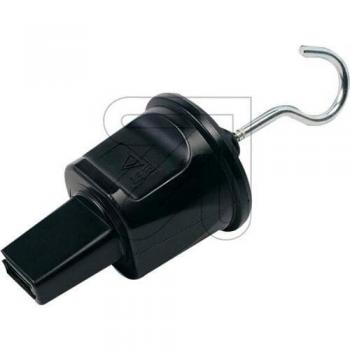 Kaiser Martin Eindstuk PVC Haak Prik Zwart 731/13/SW