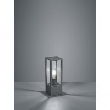 Anthrazitfarbene Gartenlaterne Garonne H40 cm