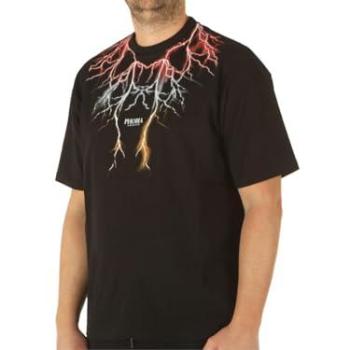 Tee Lightning Fobia XL – Uomo in Nero, Rosso, Grigio, Arancione