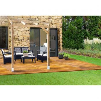 Chalet et Jardin Pergola en Bois Traité 3x2 m