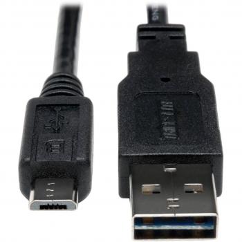 USB‑2.0 3‑ft Reversible USB‑A to Micro‑USB Connector
