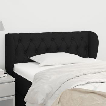 Cabecero de Tela con Orejas Negras 93x23x78/88 cm