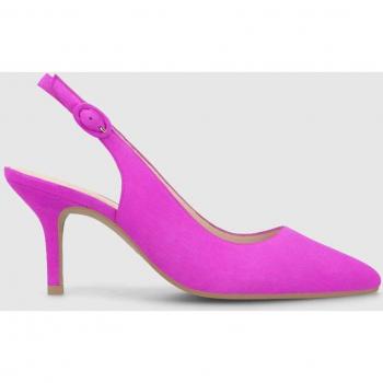 Zapatos de mujer Lodi en ante fucsia, destalonados y chic