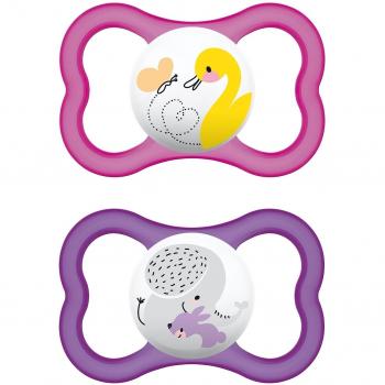 MAM Air‑Schnuller Set (2er), luftiges Schild, für Babys 6–16 Monate