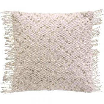 Housse de Coussin Tendance 40x40 cm Coton/Polyester + Fils Argentés
