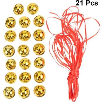 Brillantina Navideña: Cascabeles Estrella 5 Puntitas – 21 piezas