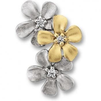 Schmuckanhänger Zirkonia-Blume, 925 Sterlingsilber – Damen & Mädchen