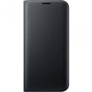 Black Flip‑Fold Protective Case for Galaxy S7 Edge
