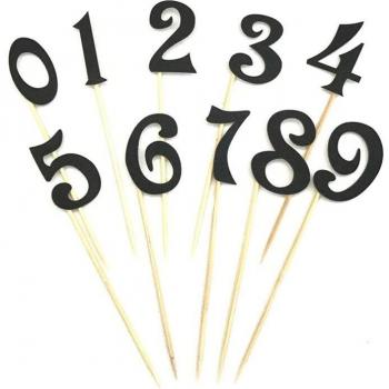 Décorations d'anniversaire en acrylique doré pour enfants, 10 pièces