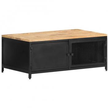 Mesa de Centro VidaXL 90x50 cm em Madeira de Mangueira Áspera
