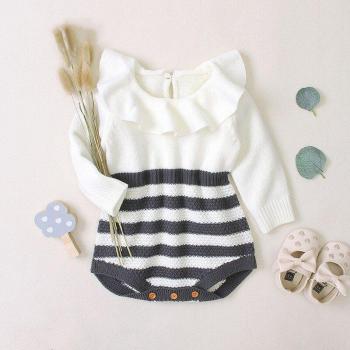 0-18M Baby Girl Long Sleeve Sweater Bodysuit