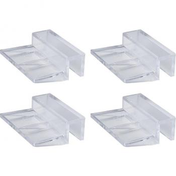 4Pcs Aquatic Pet Acrylic Clip Holders for Glass Covers 6/8/10/12mm