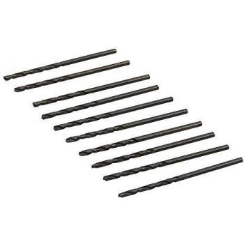 Forets à métaux laminés en alliage HSS 2 mm de diamètre, longueur 10 x 2 mm (x10)