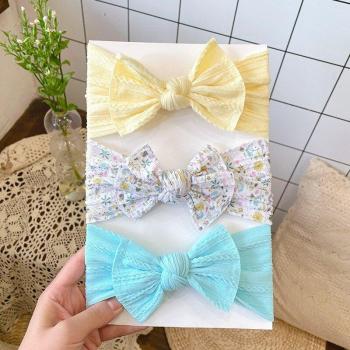 3PC Cable Knit Headbands for Babies