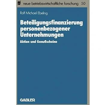 Beteiligungsfinanzierung Personenbezogener Unternehmungen