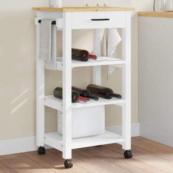 VidaXL Monza Kitchen Trolley 48x40x90 cm Solid Wood Pine