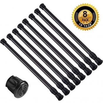 Varillas de tensión para cortinas paquete de 8 15,7-28 pulgadas