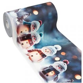 Tapis de fête de Noël en PVC, coupe antitache, 51x400 cm