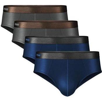 Breathable Bamboo Men's Underwear (High Cut) – 4 Pack